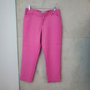 Gap pink slim cropped pants size 6 stretch